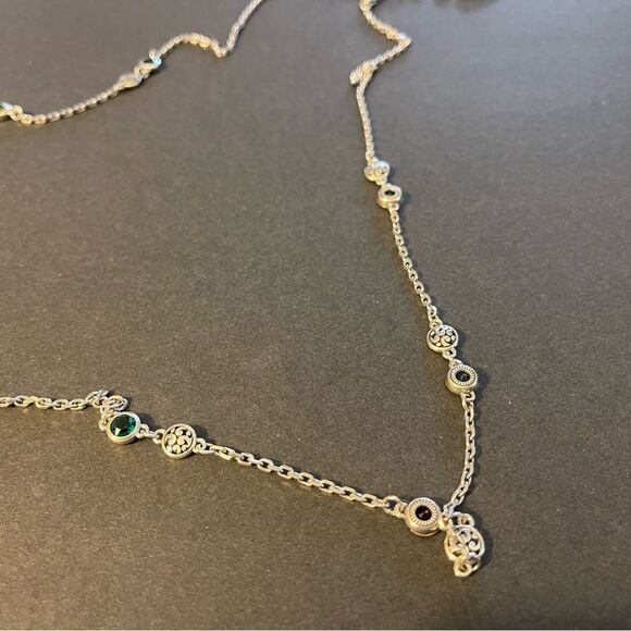 Brighton Elora Gems Dots Long Necklace NWT - Picture 6 of 8